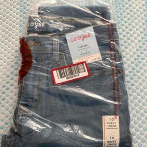 Cat and Jack 10 husky tapered jeans. New